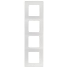 Рамка 4п Legrand Etika 672554, алюминиевый