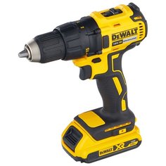 Аккумуляторная дрель-шуруповерт DeWALT DCD777D2T 65 Н·м желтый/черный