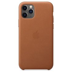 Чехол Apple кожаный для Apple iPhone 11 Pro золотисто-коричневый