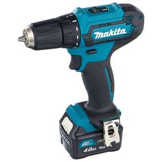 Аккумуляторная дрель-шуруповерт Makita DF333DWME Li-Ion 4.0 А·ч 10.8 В х2 кейс 30 Н·м синий/черный