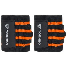 Бинт 2 шт. Torneo A-939 черный/оранжевый