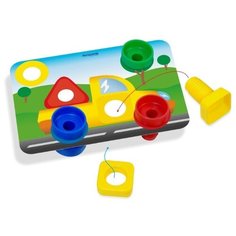 Развивающая игрушка Miniland Винты и гайки (в чемоданчике) красный/желтый/зеленый/синий