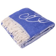 Плед ARLONI Башни 140 х 200 см синий