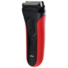 Электробритва Braun 3030s Series 3 ProSkin черный/красный