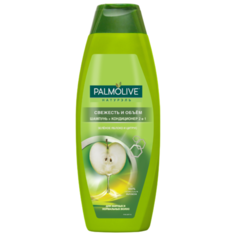 Palmolive шампунь + кондиционер Натурэль 2 в 1 Свежесть и объем Зеленое яблоко и Цитрус для жирных и нормальных волос 380 мл