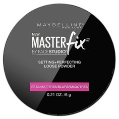 Maybelline Face Studio пудра рассыпчатая Master Fix фиксирующая белый