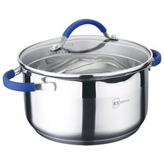 Кастрюля Rainstahl 2105-20RS\CS 3,5 л, стальной/синий