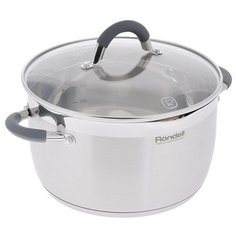 Кастрюля Rondell Flamme 5,7 л, стальной