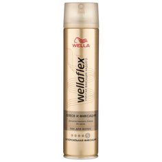 Wella Лак для волос Wellaflex Блеск и фиксация суперсильной фиксации, экстрасильная фиксация, 250 мл