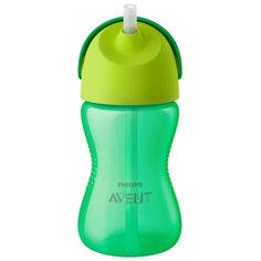 Поильник с трубочкой Philips AVENT SCF798, 300 мл зеленый