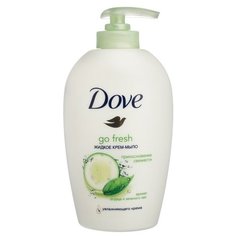 Крем-мыло жидкое Dove Go Fresh Прикосновение свежести Аромат огурца и зеленого чая, 250 мл