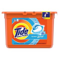 Капсулы Tide Go Pods автомат Lenor, пластиковый контейнер, 15 шт