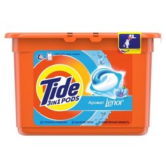 Капсулы Tide Go Pods автомат Lenor, пластиковый контейнер, 15 шт