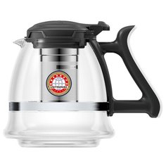 Veitron Чайник заварочный стеклянный SY-1500 1.5 л прозрачный/черный