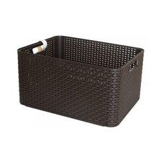 CURVER Корзина Rattan Style Box L 23x44x33см темно-коричневый