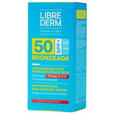Librederm Bronzeada солнцезащитный крем для лица и тела Omega 3-6-9 SPF 50 150 мл