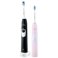 Звуковая зубная щетка Philips Sonicare 2 Series gum health HX6232/41, розовый/черный