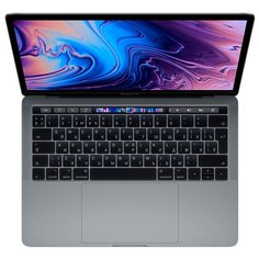 Ноутбук Apple MacBook Pro 13 with Retina display and Touch Bar Mid 2019 (Intel Core i5 1400 MHz/13.3"/2560x1600/8GB/128GB SSD/DVD нет/Intel Iris Plus Graphics 645/Wi-Fi/Bluetooth/macOS) MUHN2RU/A серый космос