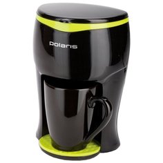 Кофеварка Polaris PCM 0109 (2018) черный/салатовый