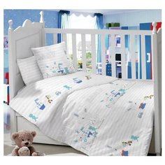 ЛайМ комплект Заинька (3 предмета, простыня на резинке) белый