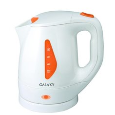 Чайник Galaxy GL0220, белый/оранжевый