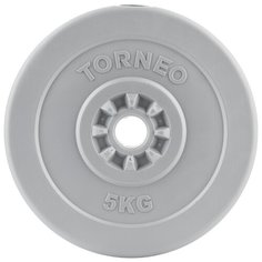 Диск Torneo в пластиковом корпусе 5 кг (1008-50) серый