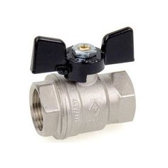 Кран шаровый Bugatti New Jersey 912 муфтовый (ВР/ВР), латунь Ду 15 (1/2")