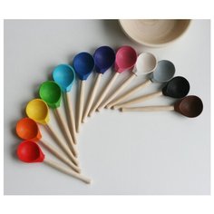 Развивающая игрушка Уланик Цветные ложки разноцветный