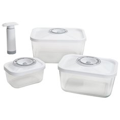 STATUS Набор вакуумных контейнеров VAC-Glass-Set white