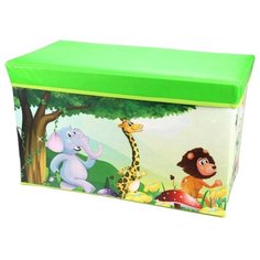 Корзина Наша игрушка Джунгли 60х30х35 см зеленый