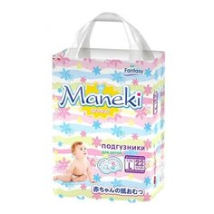 Maneki подгузники Fantasy L (9-14 кг) 22 шт.