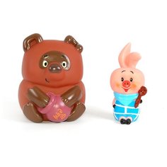 Набор для ванной Затейники Винни Пух и Пятачок (GT3381) розовый/коричневый