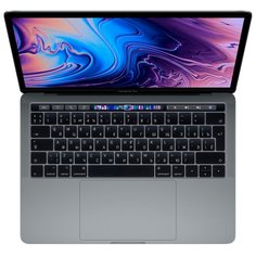 Ноутбук Apple MacBook Pro 13 with Retina display and Touch Bar Mid 2018 (Intel Core i5 2300 MHz/13.3"/2560x1600/8GB/256GB SSD/DVD нет/Intel Iris Plus Graphics 655/Wi-Fi/Bluetooth/macOS) MR9Q2RU/A серый космос