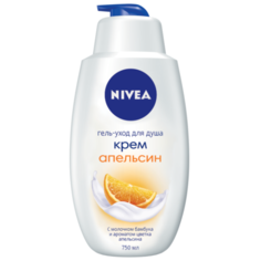 Крем-гель для душа Nivea Крем Апельсин, 750 мл