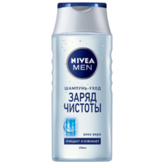 Nivea шампунь Men Заряд чистоты с алоэ вера 250 мл