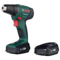 Аккумуляторная дрель-шуруповерт BOSCH PSR 1440 LI-2 1.5Ah x2 Case 34 Н·м зеленый/черный