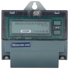 Счетчик электроэнергии однофазный многотарифный INCOTEX Меркурий 200.02 (2 тарифа) 5(60) А