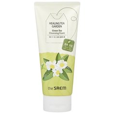 The Saem пенка увлажняющая очищающая с экстрактом зеленого чая Healing Tea Garden, 150 мл