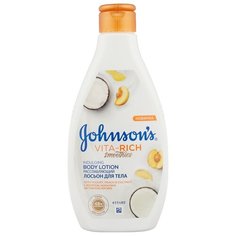 Лосьон для тела Johnsons Body Care Vita-Rich с йогуртом, кокосом и экстрактом персика, бутылка, 250 мл
