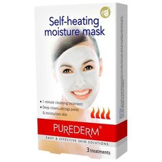 Purederm Самонагревающаяся увлажняющая маска, 3 шт.