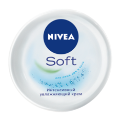 Nivea Soft Интенсивный увлажняющий крем для лица и тела, 100 мл