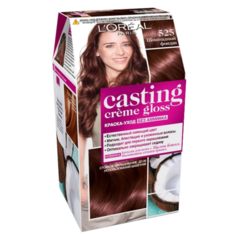LOreal Paris Casting Creme Gloss стойкая краска-уход для волос, 525, Шоколадный фондан