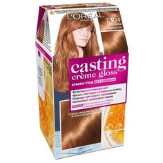 LOreal Paris Casting Creme Gloss стойкая краска-уход для волос, 7304, Пряная карамель