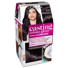 LOreal Paris Casting Creme Gloss стойкая краска-уход для волос, 100, Черная ваниль