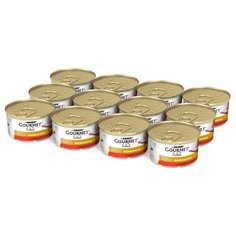 Корм для кошек Gourmet Голд Нежные биточки с говядиной и с томатами 12шт. х 85 г (кусочки в соусе)