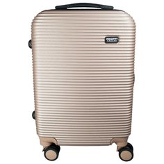 Чемодан PROFFI Tour+ пластиковый малый S 40 л, бежевый