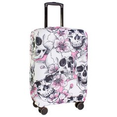Чехол для чемодана PROFFI Travel "Черепа" M, Принт