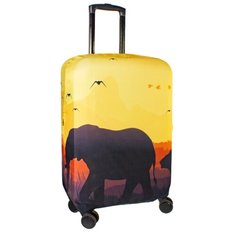 Чехол для чемодана PROFFI Travel "Сафари" M, Принт