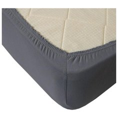 Простыня Селтекс трикотажная на резинке 120 х 200 см графит