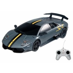 Легковой автомобиль Rastar Lamborghini Superveloce LP670-4 (39001) 1:24 18 см черный/серый/желтый